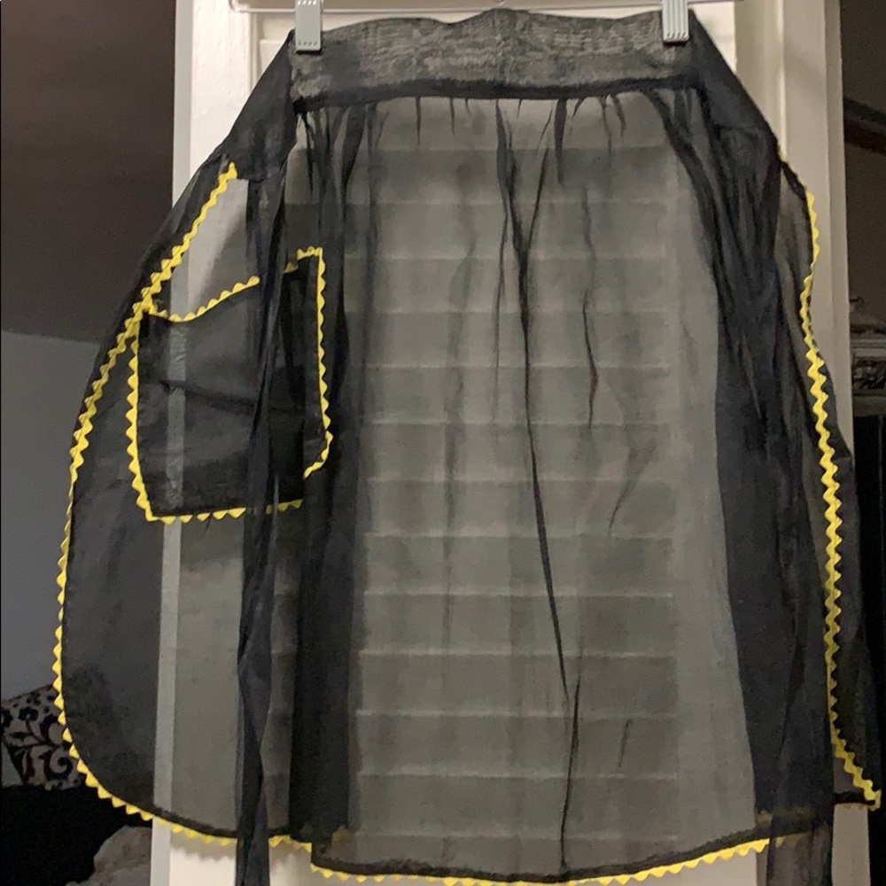 Black Sheer Apron